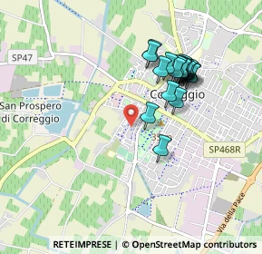 Mappa Via P. Borsellino, 42015 Correggio RE, Italia (0.8415)
