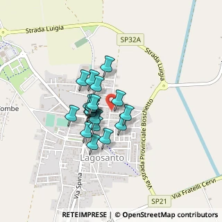 Mappa Via delle Scuole Vecchie, 44023 Lagosanto FE, Italia (0.2835)