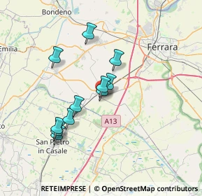 Mappa Via Sanguettola, 44028 Poggio Renatico FE, Italia (6.02909)