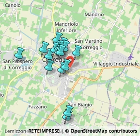 Mappa Via L. Dodi, 42015 Correggio RE, Italia (1.86)