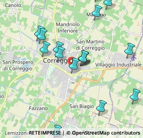 Mappa Via L. Dodi, 42015 Correggio RE, Italia (2.4865)