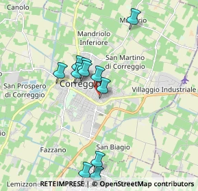 Mappa Via L. Dodi, 42015 Correggio RE, Italia (1.77636)