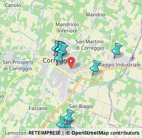 Mappa Via L. Dodi, 42015 Correggio RE, Italia (1.79)