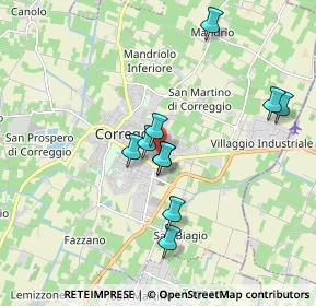 Mappa Via L. Dodi, 42015 Correggio RE, Italia (2.0825)