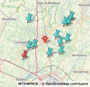 Mappa Via Lombardia, 41012 Carpi MO, Italia (7.63615)