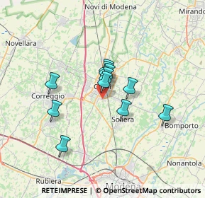 Mappa Via Lombardia, 41012 Carpi MO, Italia (5.05364)