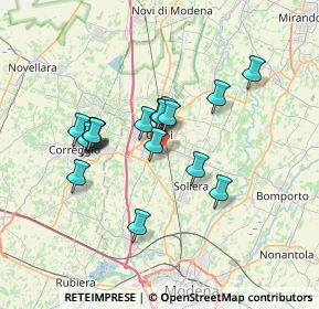 Mappa Via Lombardia, 41012 Carpi MO, Italia (5.78556)