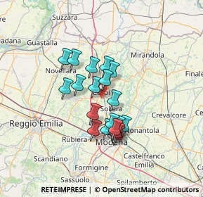 Mappa Via Lombardia, 41012 Carpi MO, Italia (10.353)