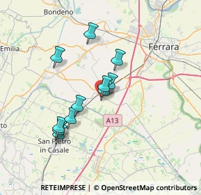 Mappa Via Giuseppe Di Vittorio, 44028 Poggio Renatico FE, Italia (5.90818)