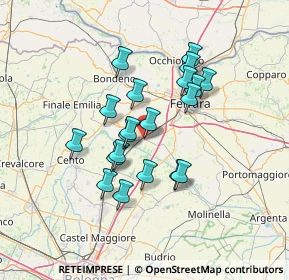 Mappa Via Giuseppe Di Vittorio, 44028 Poggio Renatico FE, Italia (11.469)