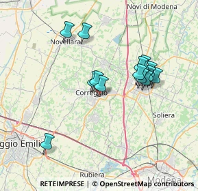 Mappa Via Schiaparelli, 42015 Correggio RE, Italia (6.48571)