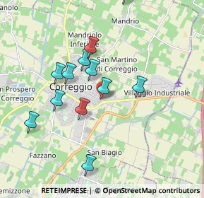 Mappa Via Schiaparelli, 42015 Correggio RE, Italia (1.79917)