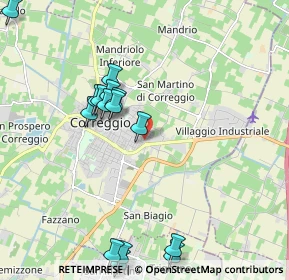 Mappa Via Schiaparelli, 42015 Correggio RE, Italia (2.28933)