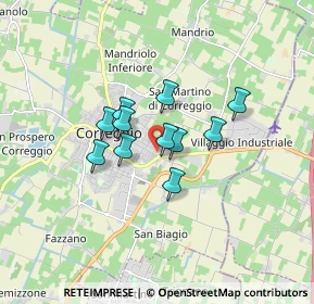 Mappa Via Schiaparelli, 42015 Correggio RE, Italia (1.13091)