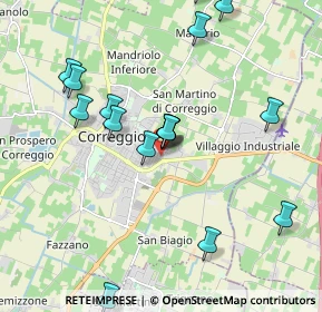 Mappa Via Schiaparelli, 42015 Correggio RE, Italia (2.4155)