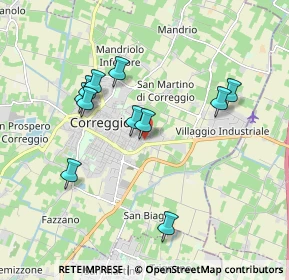 Mappa Via Schiaparelli, 42015 Correggio RE, Italia (1.75545)