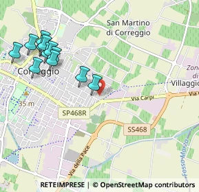 Mappa Via Schiaparelli, 42015 Correggio RE, Italia (1.19583)