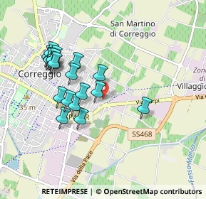 Mappa Via Schiaparelli, 42015 Correggio RE, Italia (0.897)