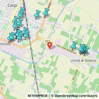 Mappa Via Montecuccoli, 41010 Limidi MO, Italia (1.527)