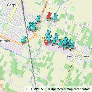 Mappa Via Montecuccoli, 41010 Limidi MO, Italia (0.8015)