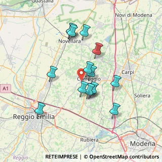 Mappa Via Strada Statale Reggio, 42015 Correggio RE, Italia (6.51533)