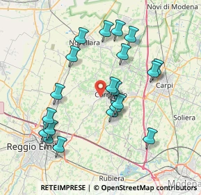 Mappa Via Strada Statale Reggio, 42015 Correggio RE, Italia (7.6215)