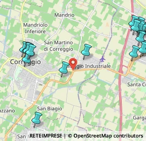 Mappa Via Carpi, 42015 Correggio RE, Italia (3.1415)