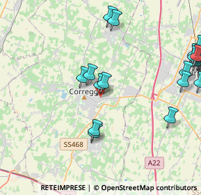 Mappa Via Giuseppe di Vittorio, 42015 Correggio RE, Italia (5.455)