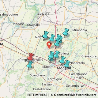 Mappa Via G. Di Vittorio, 42015 Correggio RE, Italia (10.61643)