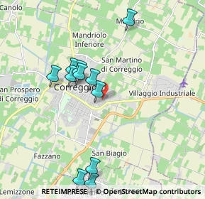 Mappa Via Giuseppe di Vittorio, 42015 Correggio RE, Italia (1.94091)