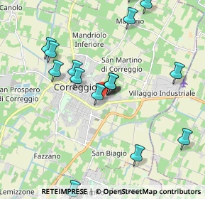 Mappa Via Giuseppe di Vittorio, 42015 Correggio RE, Italia (2.438)