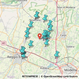 Mappa Via S. Prospero, 42015 Correggio RE, Italia (6.77)