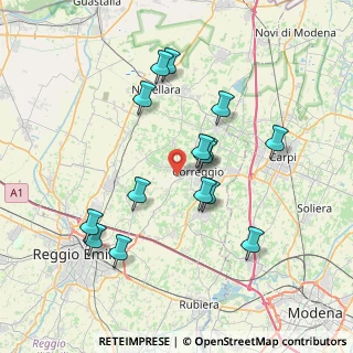 Mappa Via S. Prospero, 42015 Correggio RE, Italia (7.116)