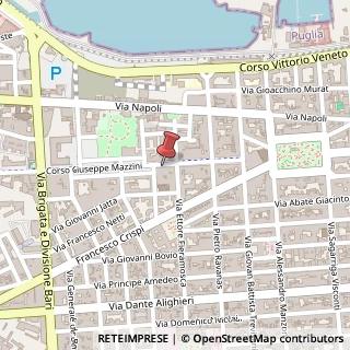 Mappa Corso Giuseppe Mazzini, 98, 70123 Bari, Bari (Puglia)