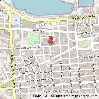 Mappa Corso Giuseppe Mazzini,  83, 70123 Bari, Bari (Puglia)