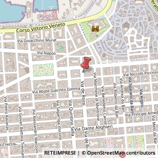 Mappa Via de Rossi, 10, 70122 Bari, Bari (Puglia)