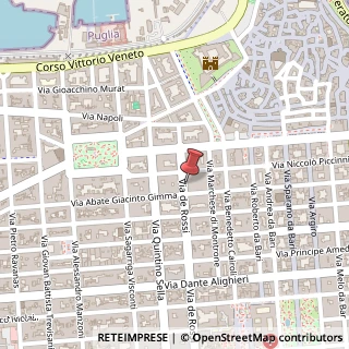 Mappa Via de Rossi, 32, 70122 Bari, Bari (Puglia)