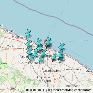 Mappa Via Fragigena, 70122 Bari BA, Italia (11.51)