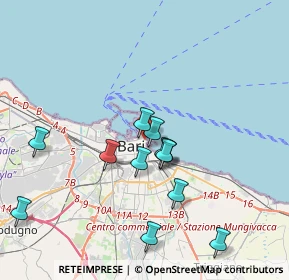 Mappa Via Fragigena, 70122 Bari BA, Italia (3.85167)