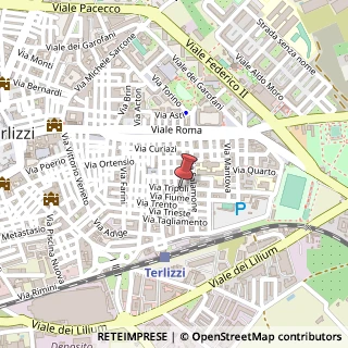 Mappa Via Tripoli, 86, 70038 Terlizzi, Bari (Puglia)