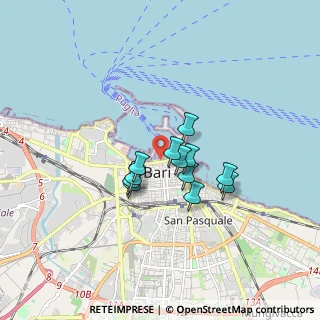 Mappa Corso A. de Tullio 1 Porto di Bari, 70126 Bari BA (1.235)