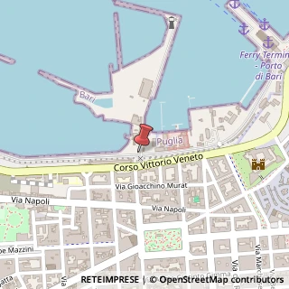 Mappa Molo pizzoli 1, 70123 Bari, Bari (Puglia)