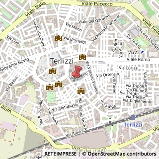 Mappa Via Giuseppe Mazzini, 123, 70038 Terlizzi, Bari (Puglia)
