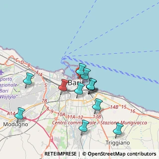 Mappa Strada Tancredi, 70122 Bari BA (3.84167)