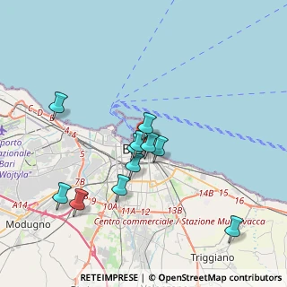 Mappa Strada Tancredi, 70122 Bari BA (3.63818)