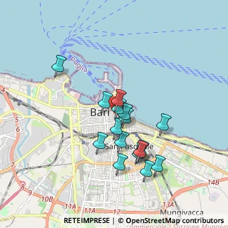 Mappa Via Andrea da Bari, 70123 Bari BA, Italia (1.665)