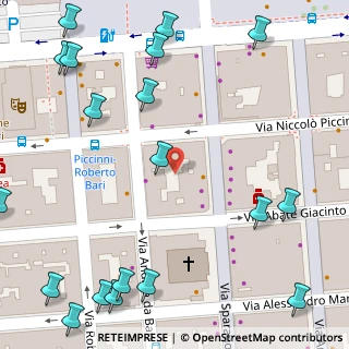 Mappa Via Niccolò Piccinni, 70100 Bari BA, Italia (0.115)