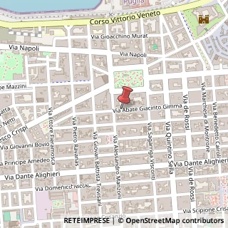 Mappa Via Abate Giacinto Gimma,  256, 70122 Bari, Bari (Puglia)