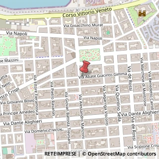 Mappa Via Abate Giacinto Gimma,  265, 70122 Bari, Bari (Puglia)
