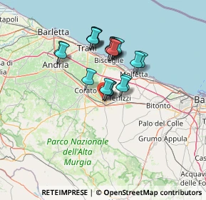 Mappa Via Vincenzo Lorusso, 70037 Ruvo di Puglia BA, Italia (11.3665)